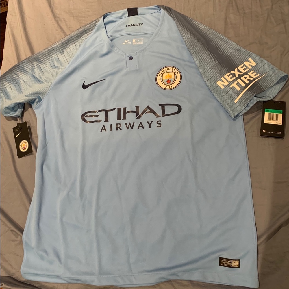 NWT 18/19 NIKE Manchester City Home Breathe Jersey